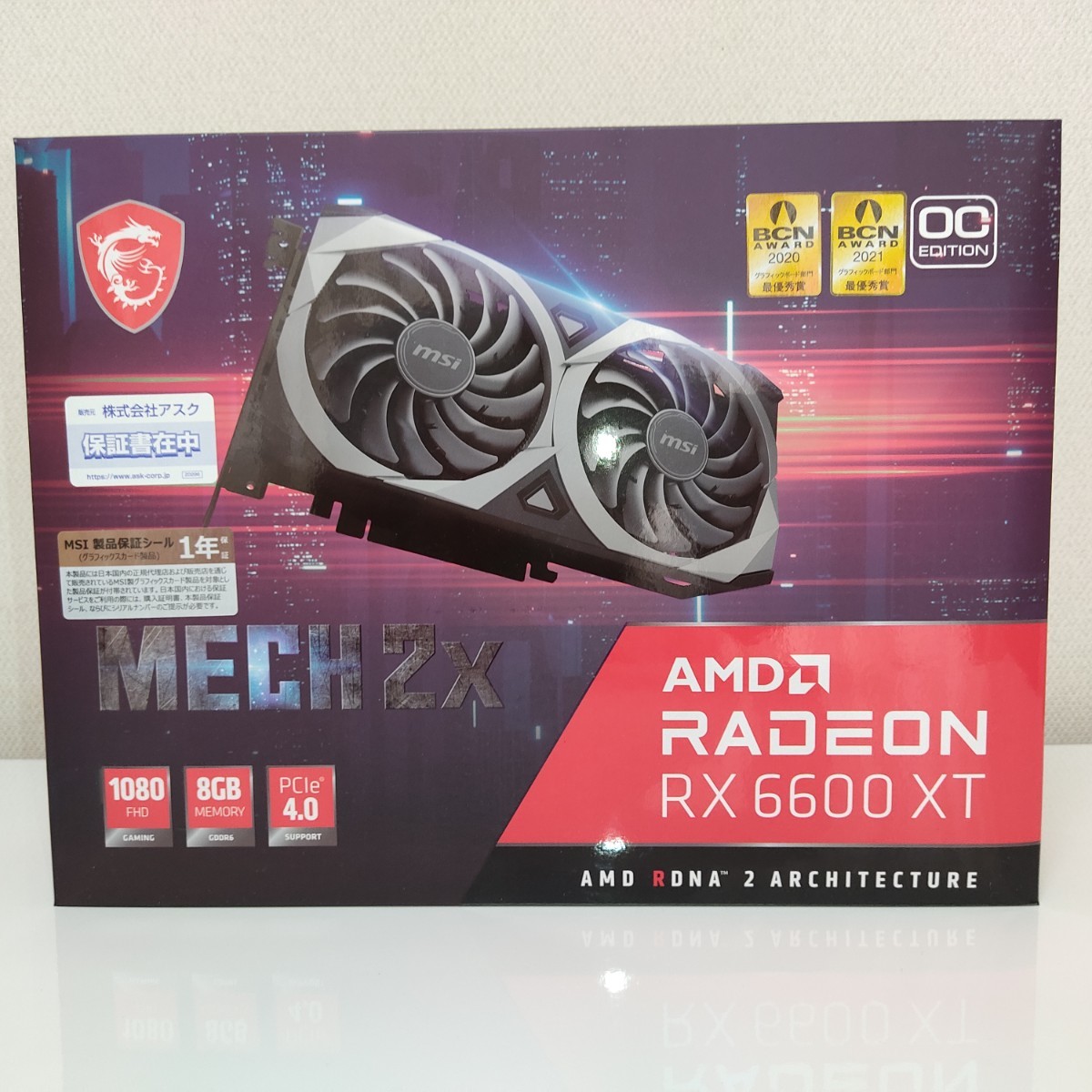 全国 MSI Radeon RX 6600 XT MECH 2X 8G OCV1 グラフィックスボード VD