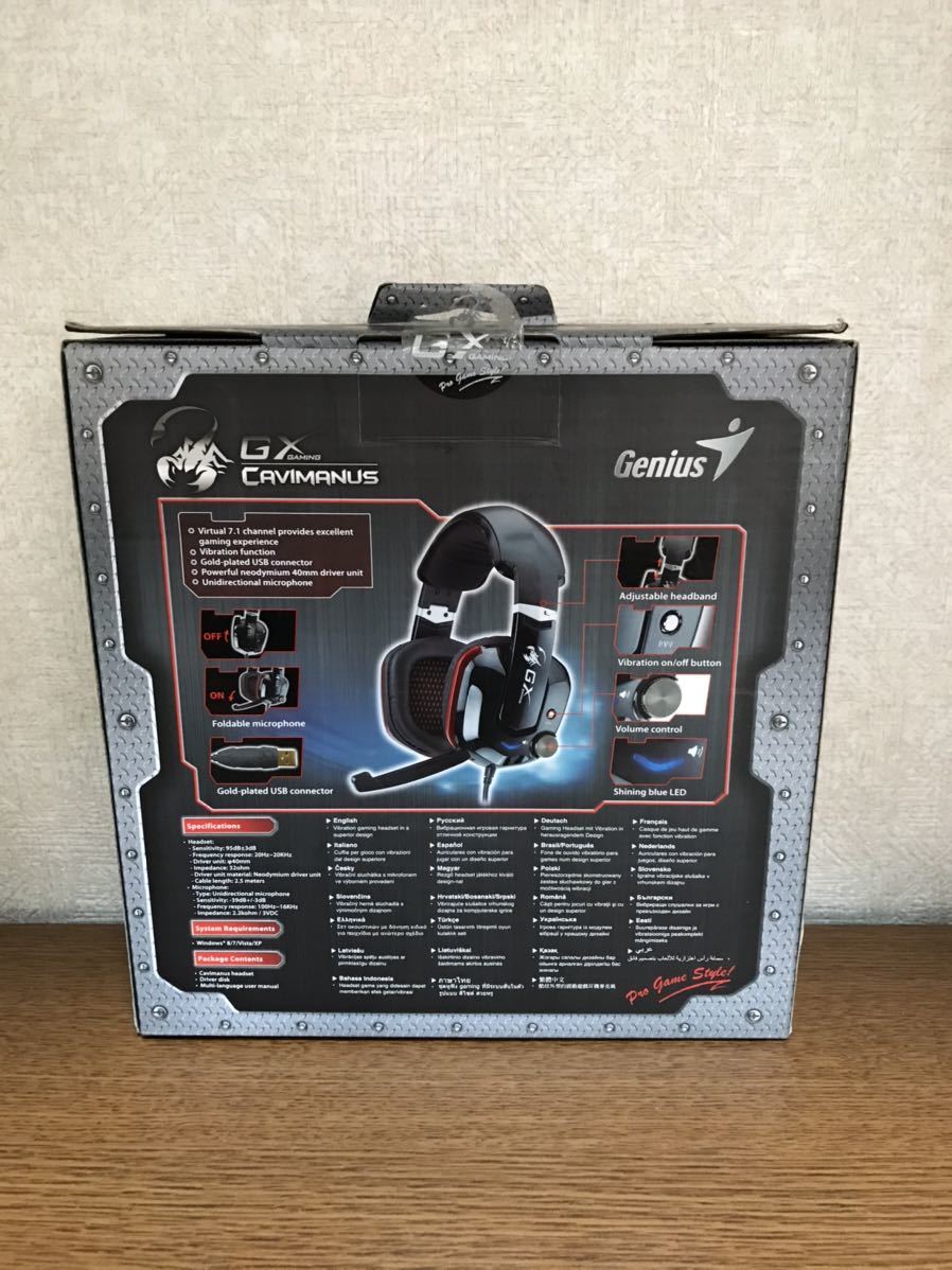 中古品(使用数回) GX GAMING 【CAVIMANUS ゲーミングヘッドセット(USB差込)】送料710円_画像3