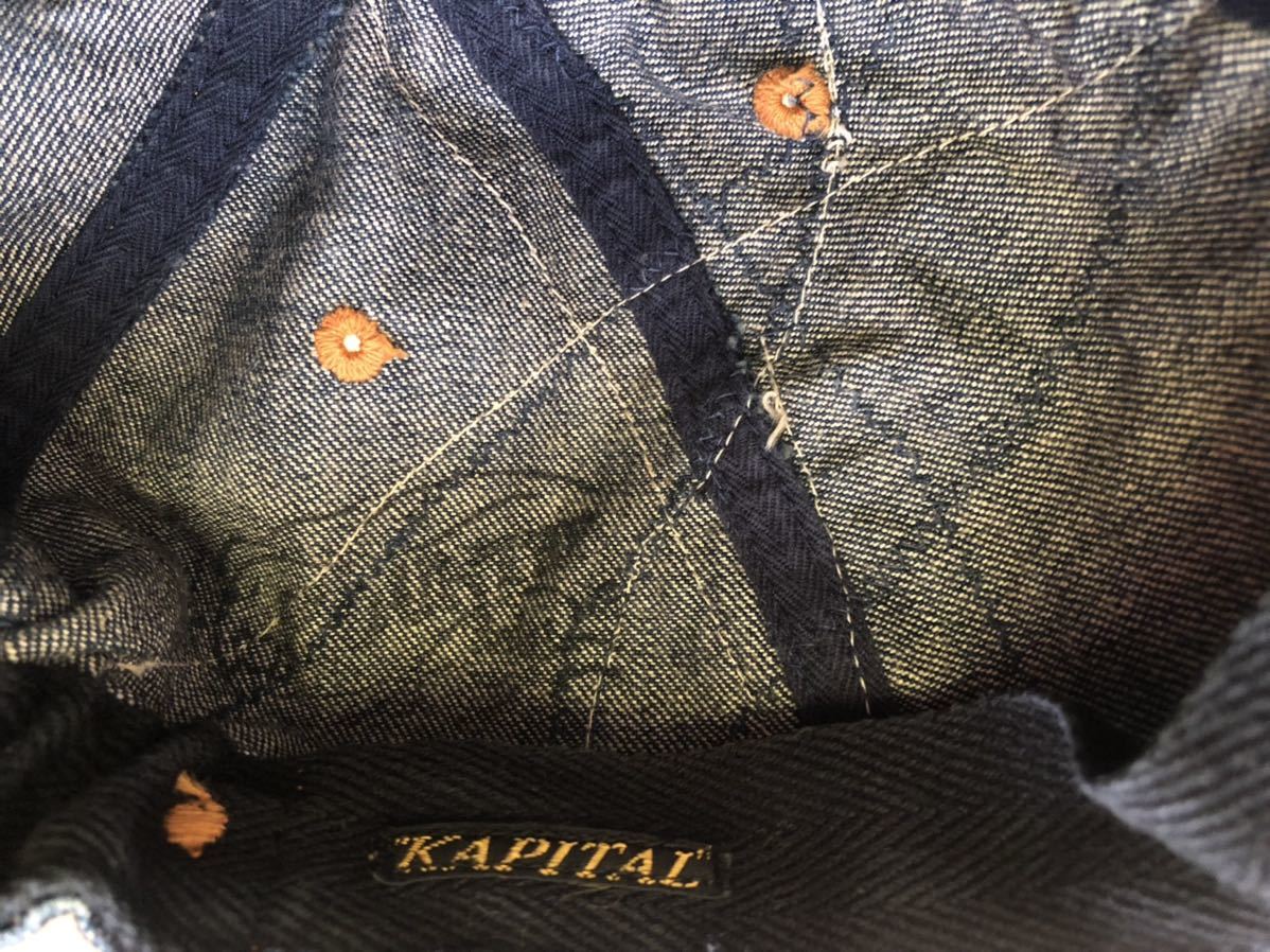 初期 希少 Kapital Kountry Boro 襤褸 加工 キャピタル キャップ 帽子