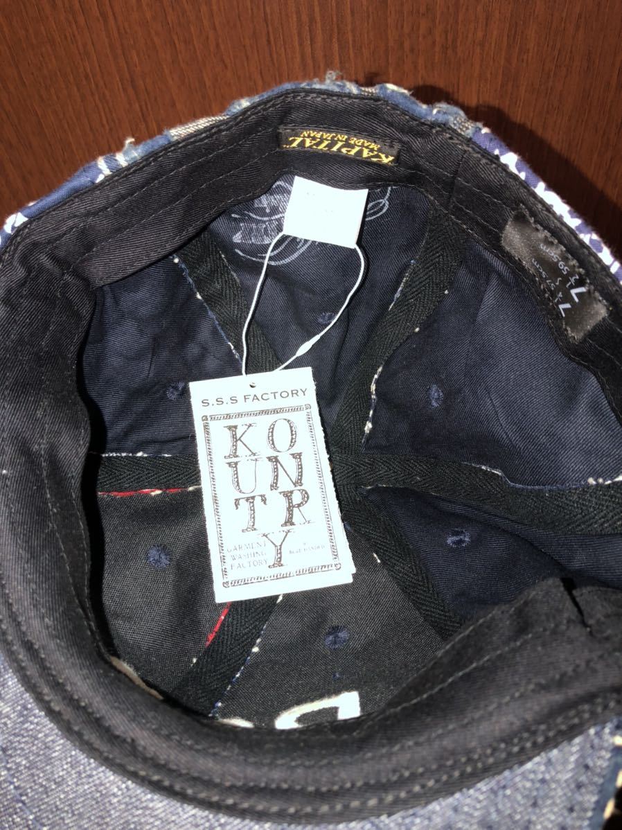 新品 希少 Kapital Kountry Boro 襤褸 キャピタル キャップ 帽子