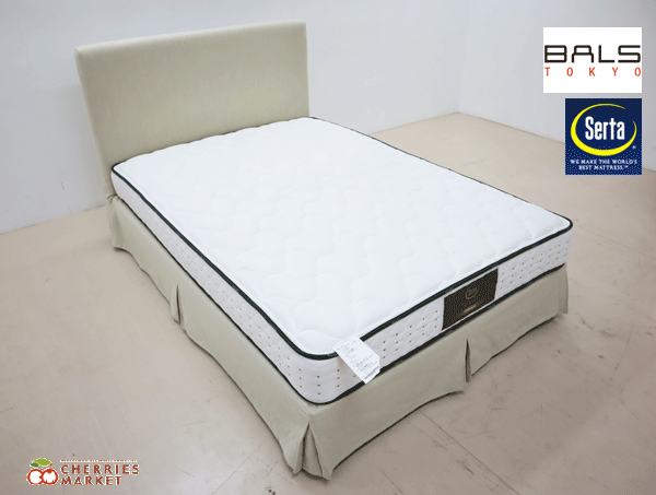 ◆展示品◆ Serta×BALS TOKYO サータ×バルス ペディック 64 アリオス ダブルベッド 30万