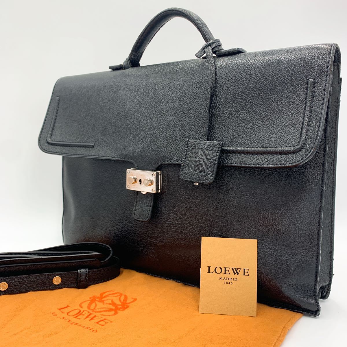 シルバーグレー サイズ LOEWE ビジネスバッグ ブリーフケース