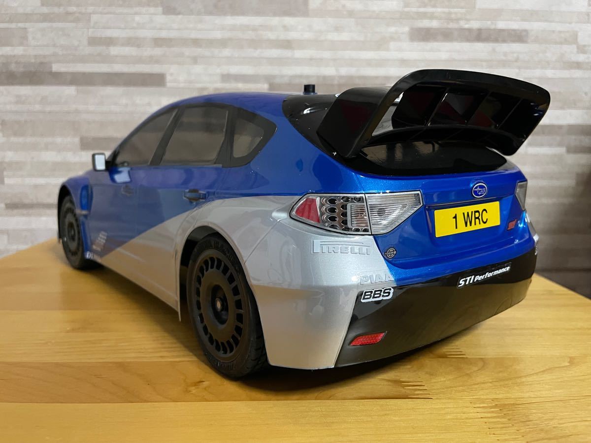 タミヤ スバル インプレッサ WRC 2008 ワイルドスピード スカイミッション 風 塗装済 1/10 ラジコン カー ボディ