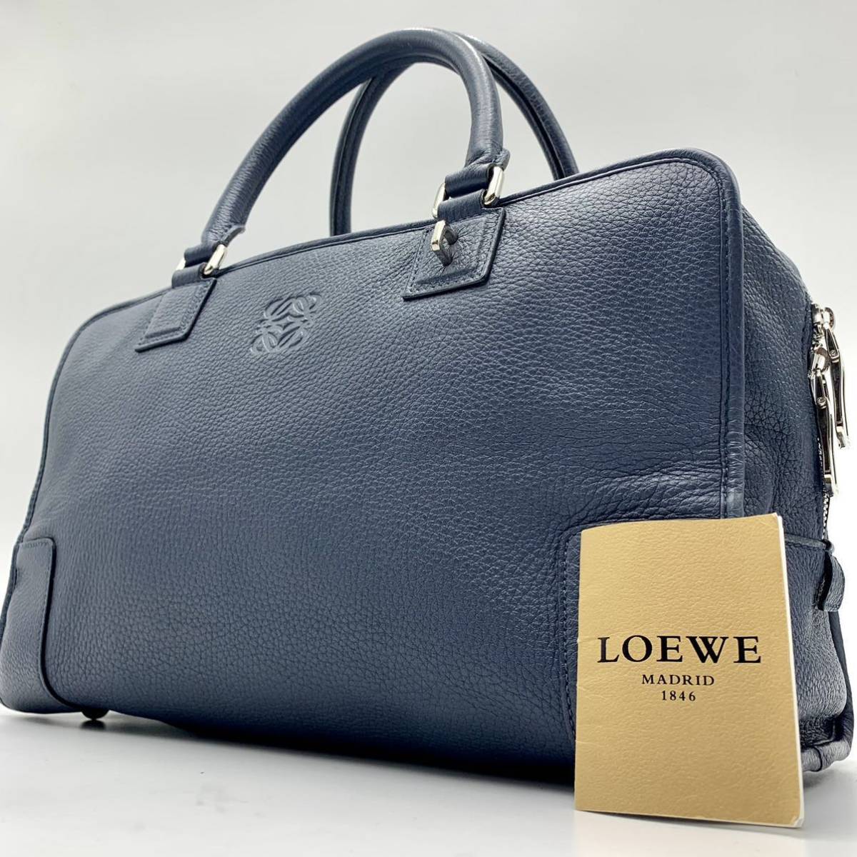 1円 【未使用級】 LOEWE ロエベ アマソナ36 ハンドバッグ ゴートスキン