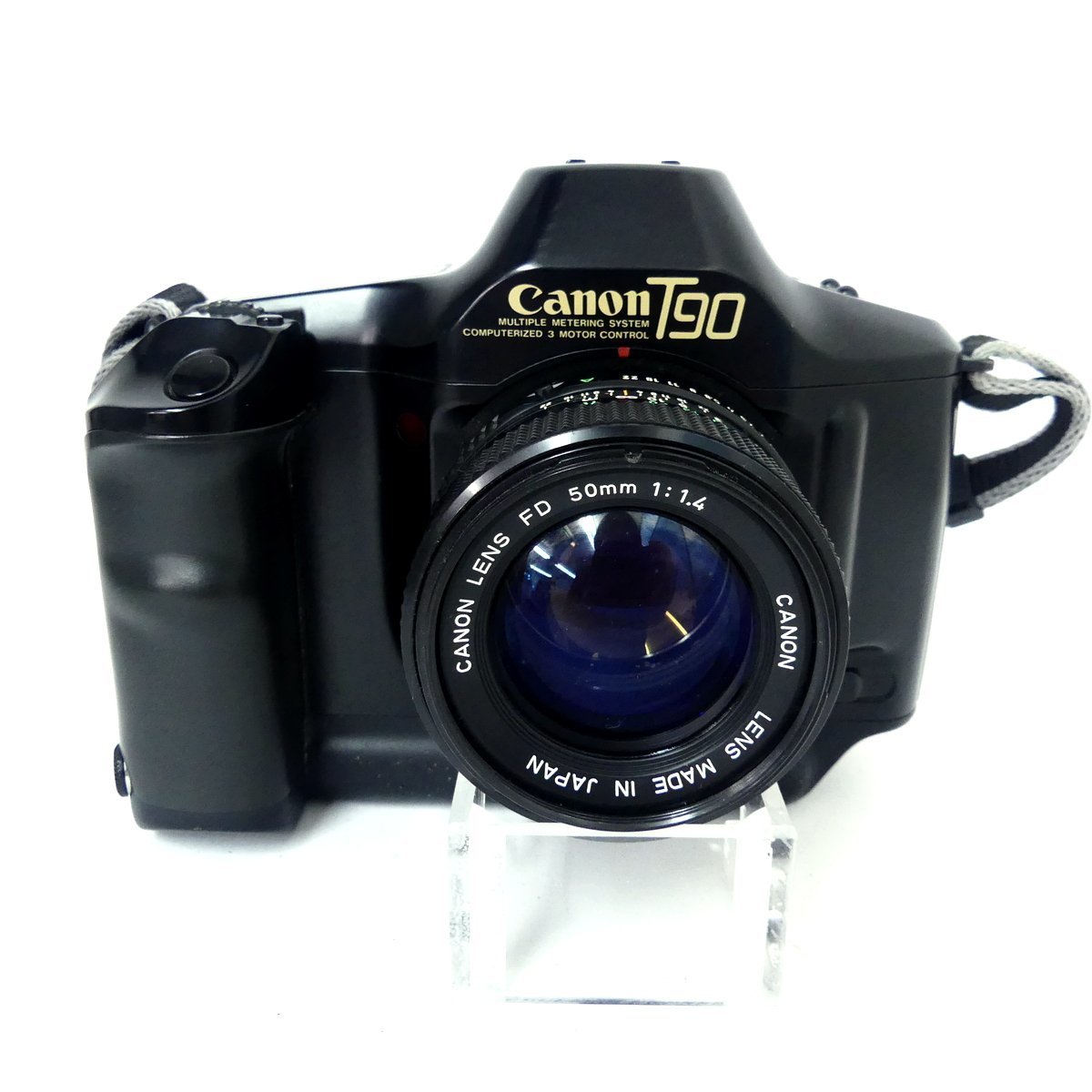 Canon キャノン T90 + レンズ FD 50mm F1.4 フィルムカメラ 通電・シャッターOK USED /2205C