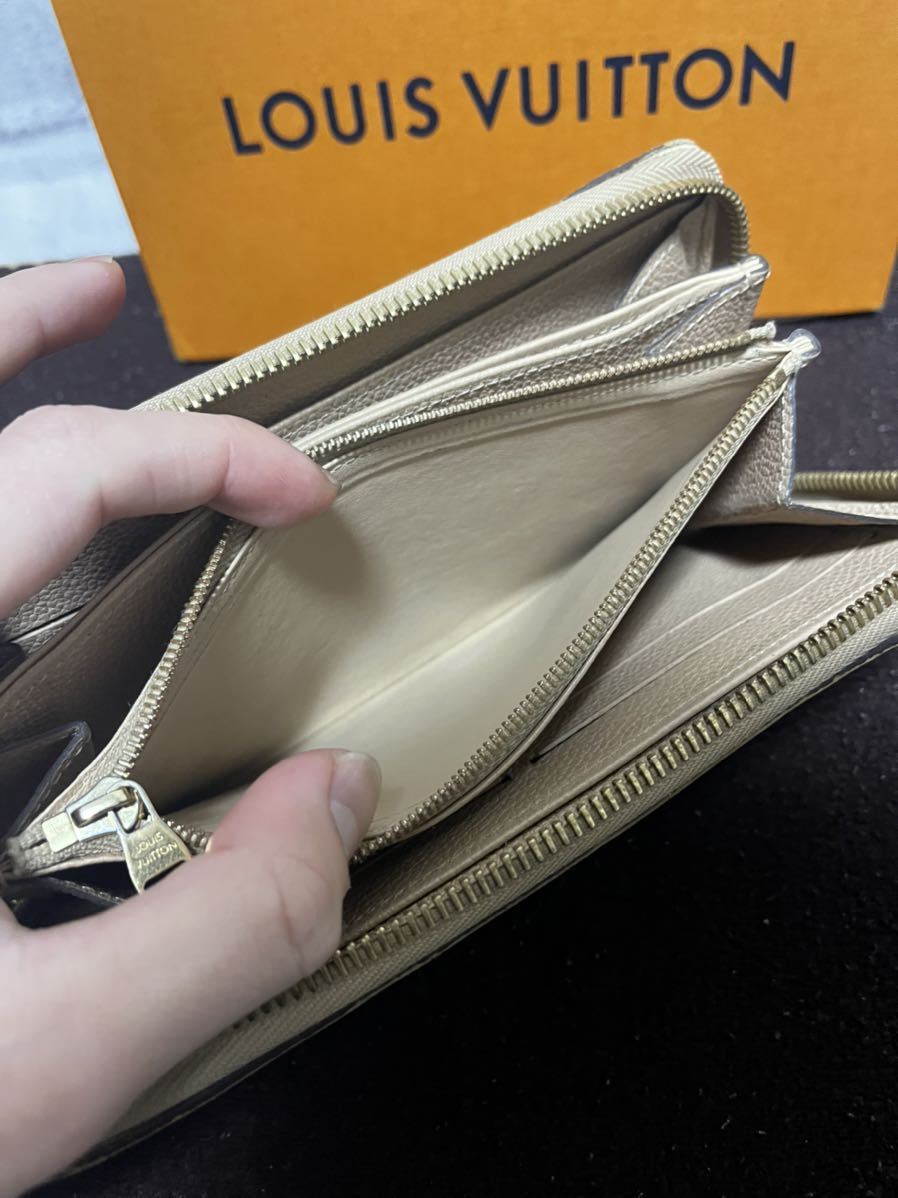 ルイヴィトン ベージュ 長財布
