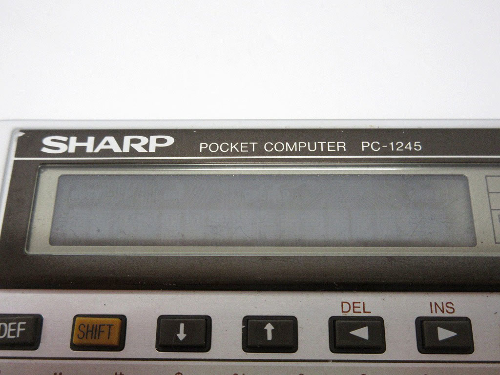 05K140 SHARP sharp pocket computer [PC-1245] + [CE125] liquid crystal × Junk part removing etc. selling out 