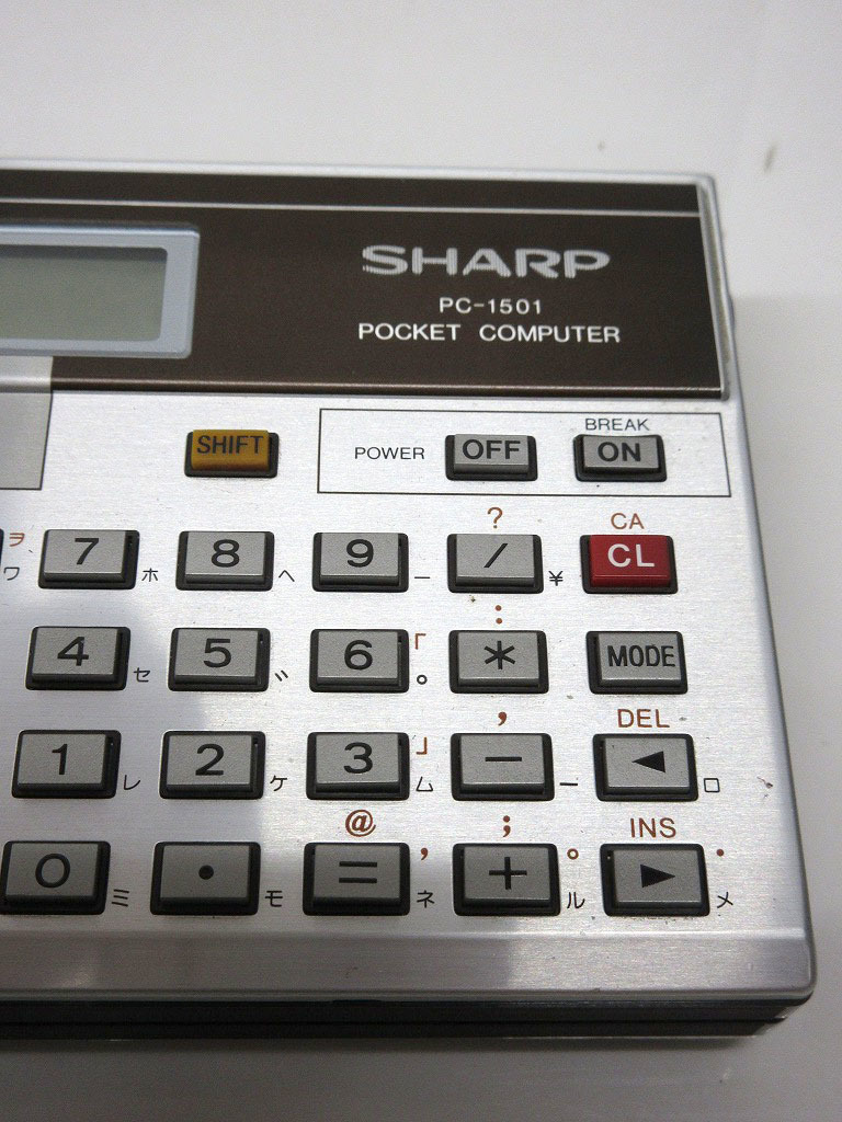 05K139 SHARP sharp pocket computer [PC-1501] + 8KB RAM [CE-155] electrification reaction equipped battery BOX inside is damage guarantee none part removing etc. selling out 