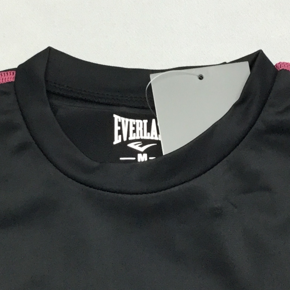 [ бесплатная доставка ][ новый товар ]EVERLAST женский компрессионный рубашка ( круглый вырез ) M черный * rose *19051