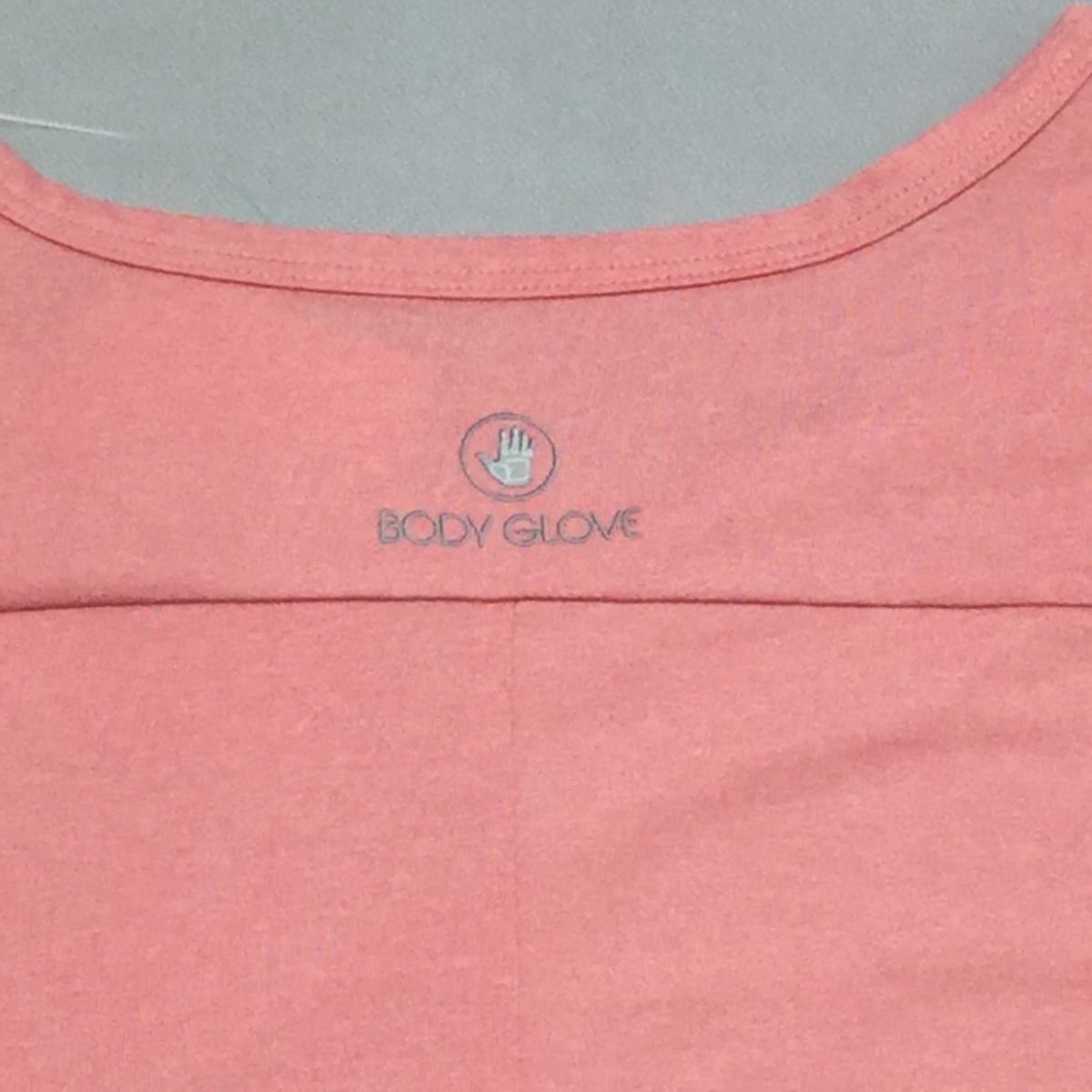 【送料無料】【新品】BODY GLOVEレディース半袖Ｔシャツ（ストレッチ素材 吸水速乾 UVカット）　LL　2L　LPK★21209_後襟元