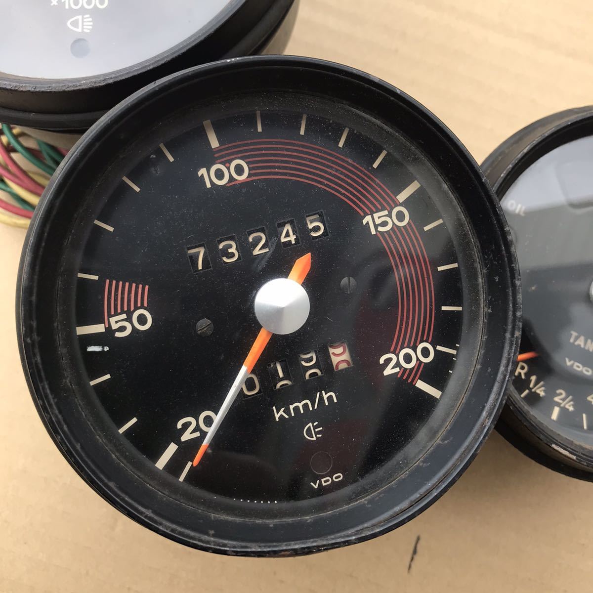 国際ブランド VDO ポルシェ356 ジャンク品 スピードメーター 最安挑戦