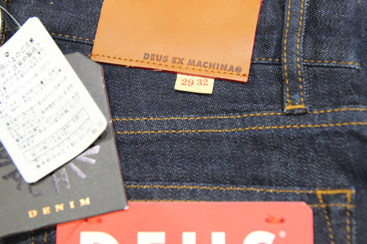 新品 DEUS EX MACHINA (デウス エクス マキナ) LANDER SLIM JEANS RAW INDIGO DENIM / デニム / インディゴ / ２９インチの画像3