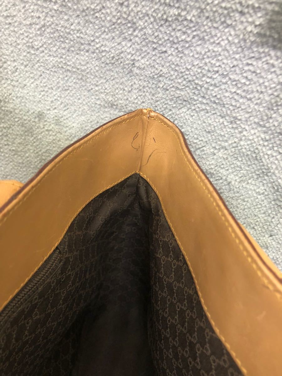 GUCCI グッチ シェリーライン レザートートバッグ 保存袋付き