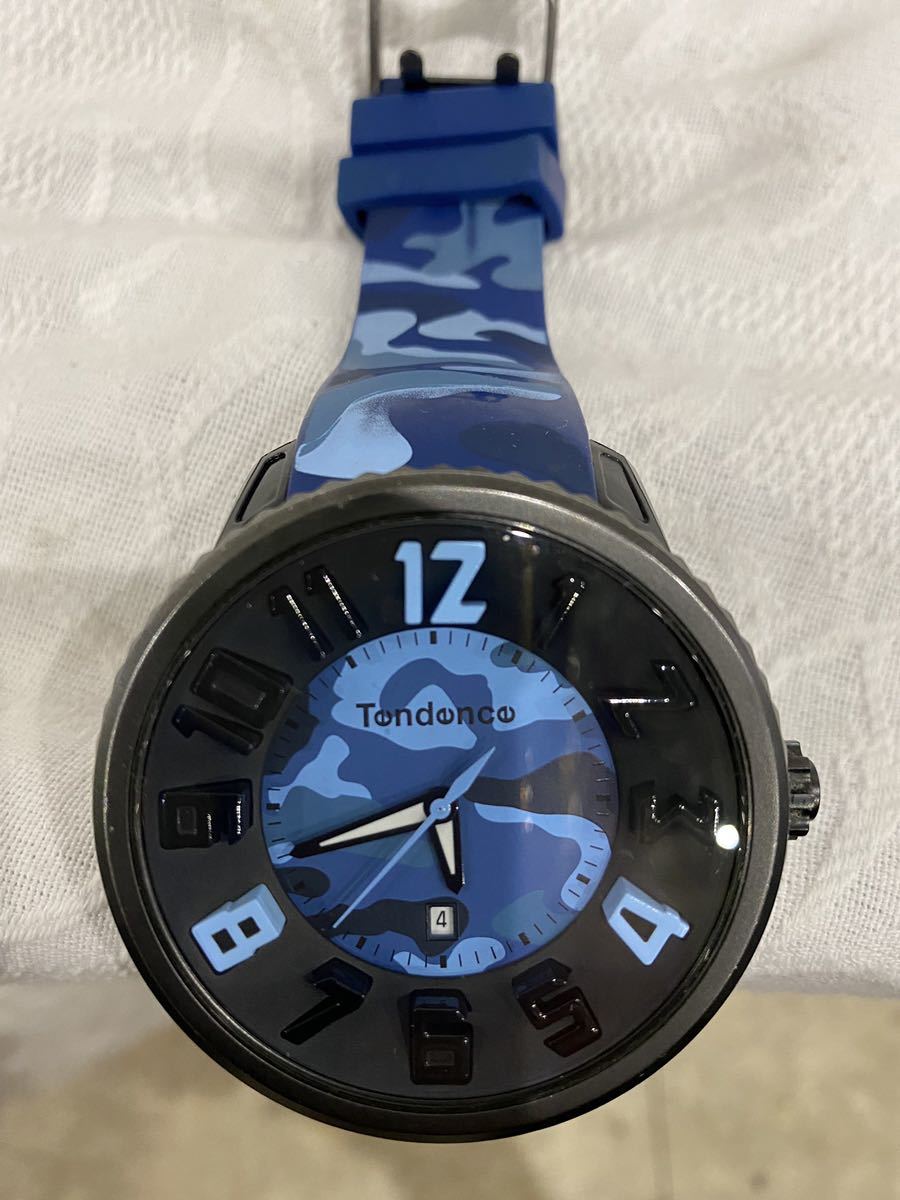 Tendence/テンデンス腕時計J05R クォーツT0430029 動作OK ブルー