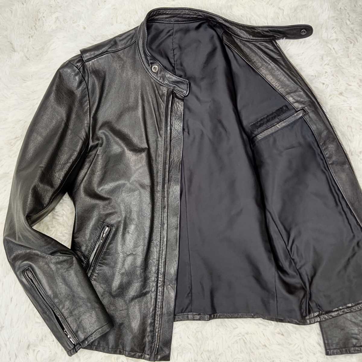 美品 リチウムオム【溢れる魅力】LITHIUMHOMME シングル ライダース