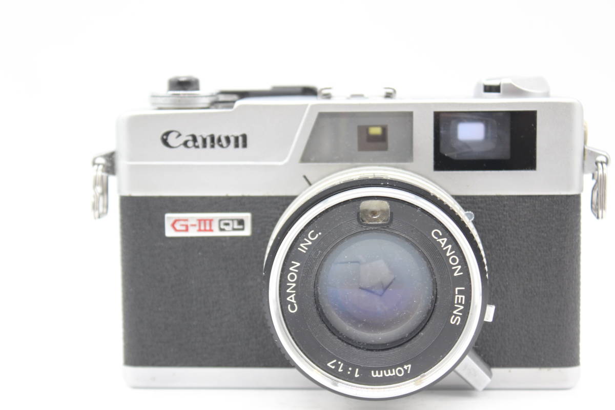 Y1796 キャノン Canon Canonet QL17 G-III 40mm F1.7 レンジファインダー カメラ ジャンク_画像3