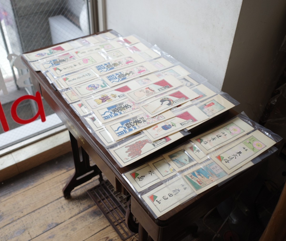 ○送料無料!昭和初期の版画 広告 約50枚 セット お札 しおり ショップカード レトロ 紙もの 浮世絵 古道具のgplus広島2112i 正規店仕入れの