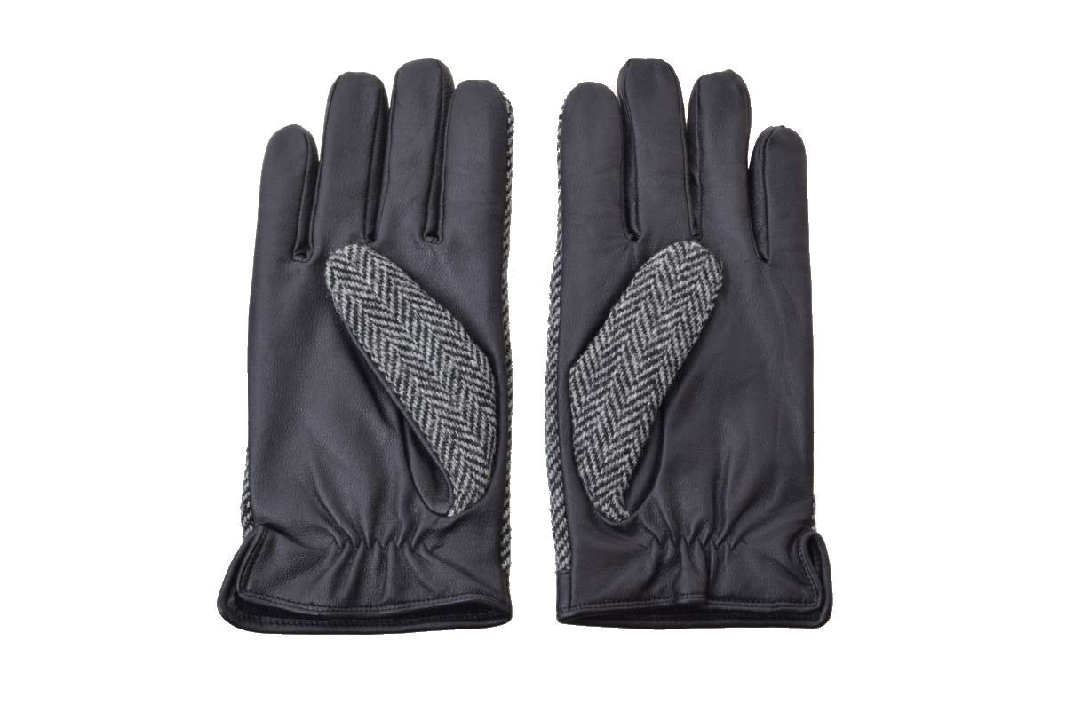  beautiful goods HarrisTweed switch tweed glove gloves - gray Harris tweed KL4C2LBL50