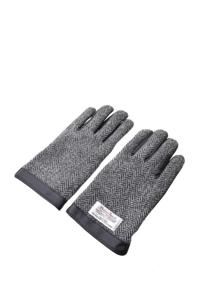  beautiful goods HarrisTweed switch tweed glove gloves - gray Harris tweed KL4C2LBL50