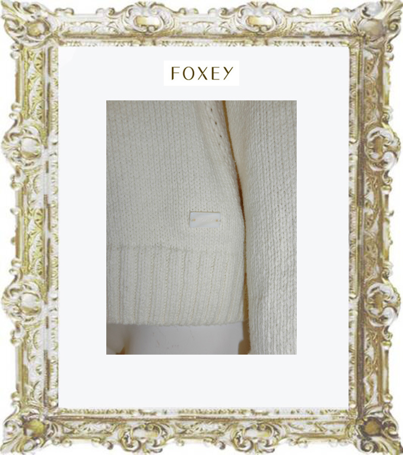 送料無料 即決 定価56160円 FOXEY フォクシー ホワイト Sweater