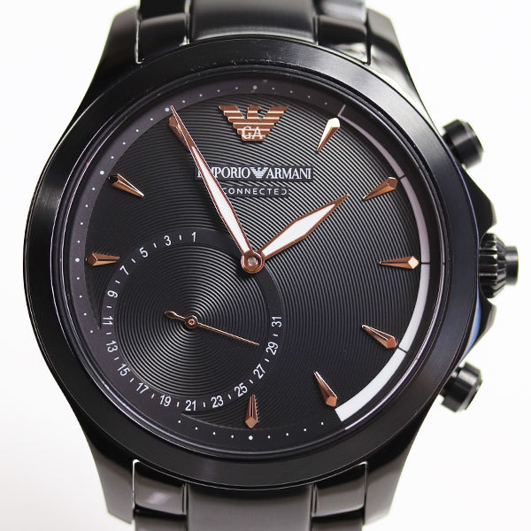 エンポリオ・アルマーニ EMPORIO ARMANI ハイブリッドスマートウォッチ ART3012 メンズ腕時計/中古/MT2720