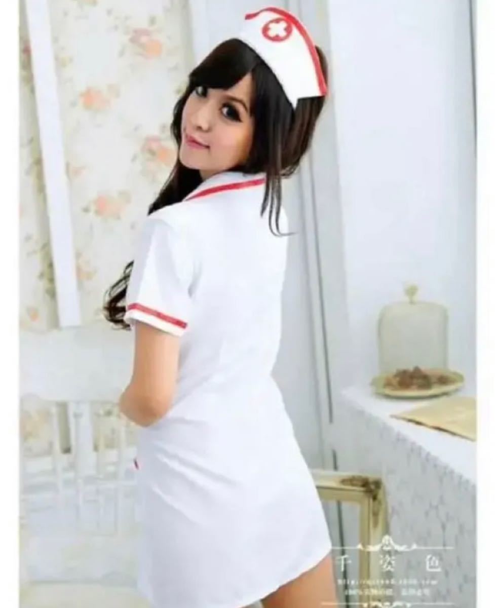☆セクシーナース☆   3点セット  コスプレ　制服　ナース衣装   エロナース   ナイトウェア   セクシー   看護婦