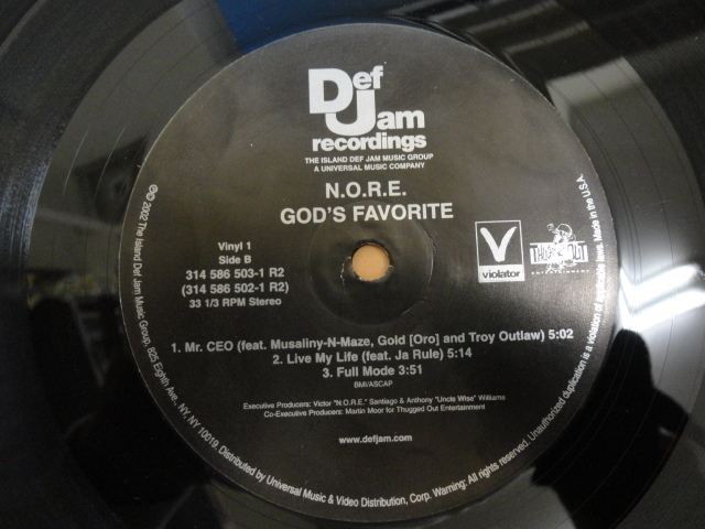 N.O.R.E. God's Favorite オリジナル原盤 US 2LP 名盤レア HIPHOP CLASSIC 視聴_画像4