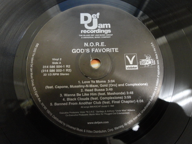 N.O.R.E. God's Favorite オリジナル原盤 US 2LP 名盤レア HIPHOP CLASSIC 視聴_画像6