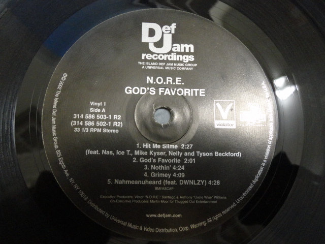 N.O.R.E. God's Favorite オリジナル原盤 US 2LP 名盤レア HIPHOP CLASSIC 視聴_画像5
