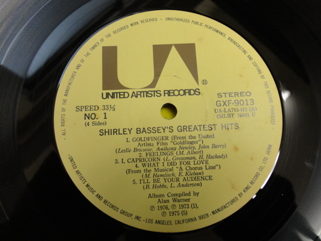 Shirley Bassey - Shirley Bassey's Greatest Hits 見開きジャケット仕様 2枚組 LP 名盤SOUL VOCAL_画像4