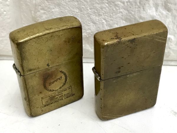 ZIPPO ジッポー ライター 真鍮 フラップトップ ほか2個セット fah