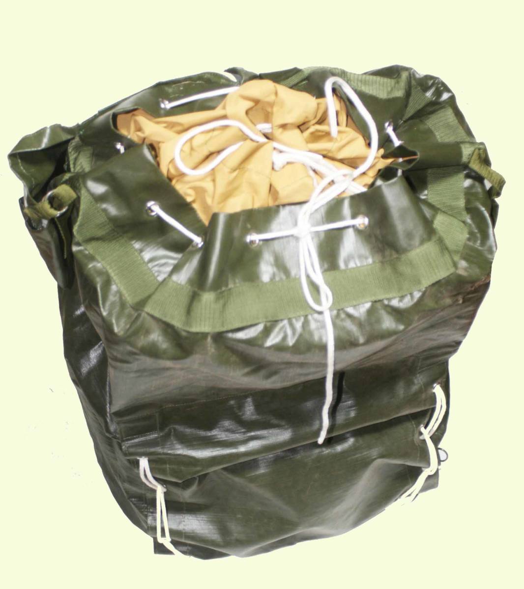  Чехия армия *OD цвет * винил * водонепроницаемый * сумка / армия освобождение б/у оригинал товар 