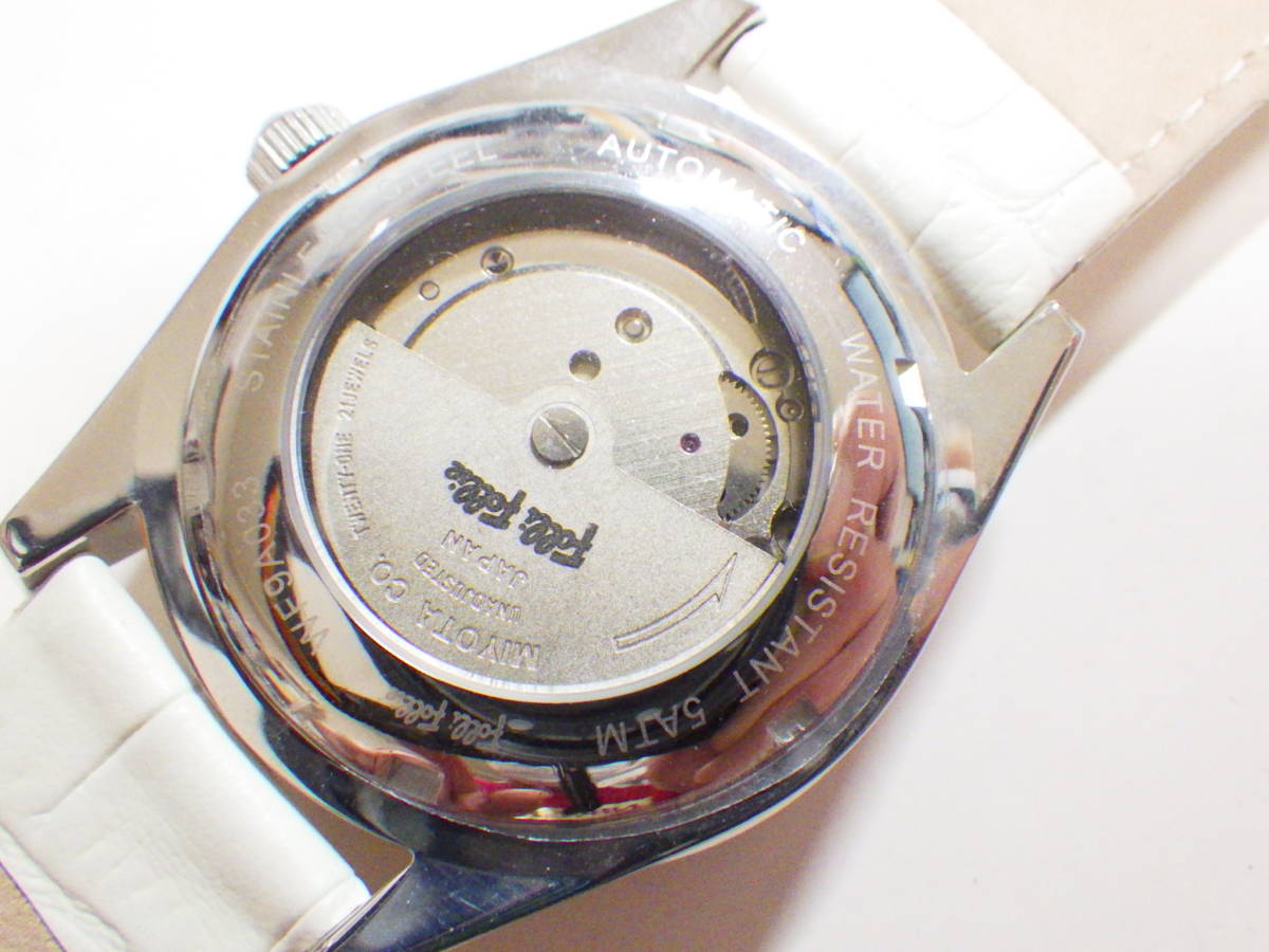 Folli Follieフォリフォリ 自動巻き ミヨタムーブメント 腕時計 WF9A033SSK-WH #406_画像2
