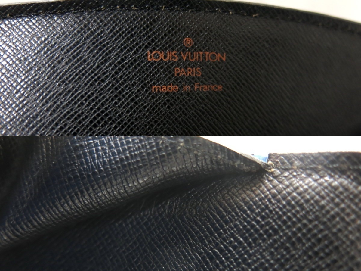 ●超美品●LOUIS VUITTON ルイ・ヴィトン●エピ●ヴァレンヌ●グレイン レザー●バイカラー ハンド バッグ●黒 青●ヴィンテージ●Js26013_画像8