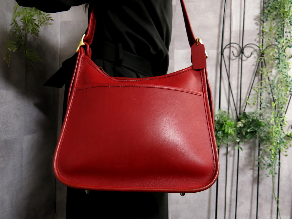 ★お求めやすく価格改定★バッグ美品 *COACH オールドコーチ* レザー ショルダーバック 9966 udea.edu.pe