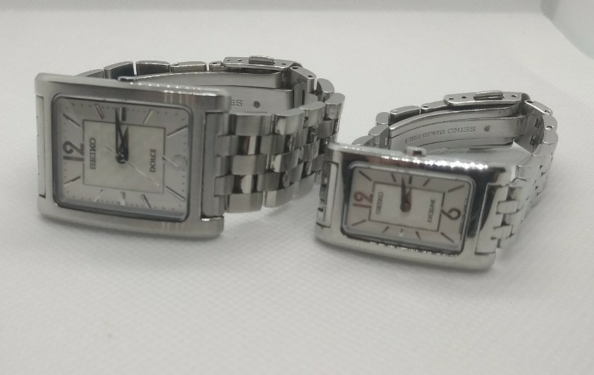 美品】セイコー ペア腕時計 ドルチェ&エクセリーヌ ペアウォッチ