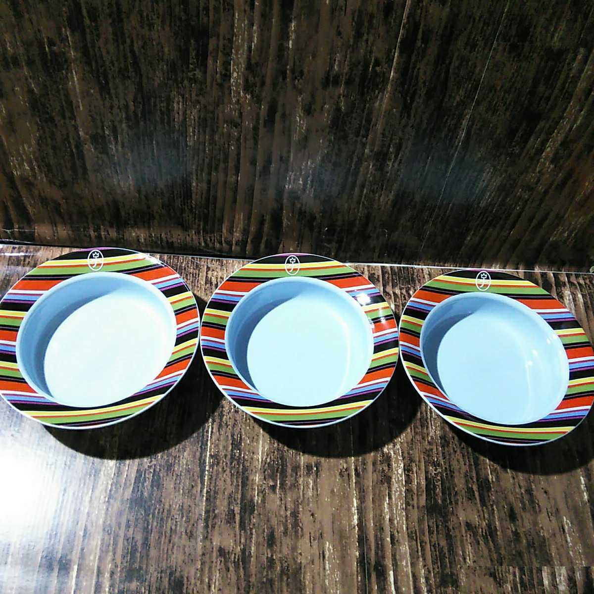 ● カステルバジャック「ボウル 3個」スープ皿 シリアルボウル プレート 皿 陶器製 CASTELBAJAC_画像1