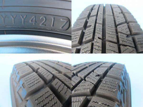 軽四　インチダウン　中古　スタッドレスセット　4本　ヨコハマ　アイスガード　IG50プラス　145/80R13　2017年製　中古品　タント　N-BOX_画像9