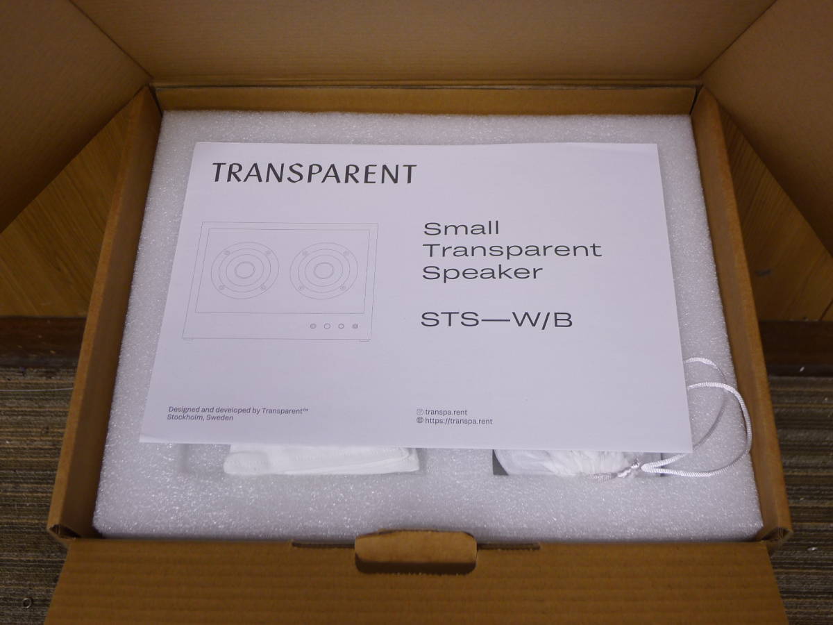 未使用 SMALL TRANSPARENT SPEAKER|スモール トランスペアレント