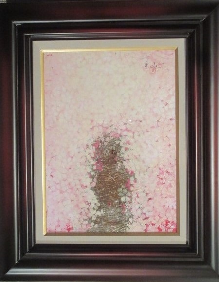 ◆即決◆　野口稔「桜」　油彩4号_画像1