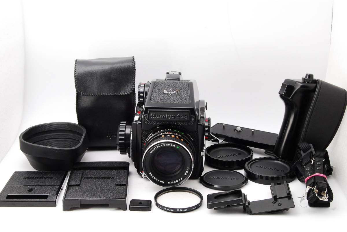Mamiya M645 ハンドグリップ・レンズセット動作品! GkiermIxkn