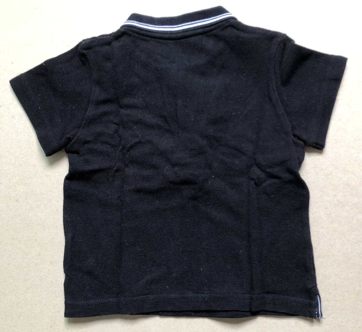 コムサ・フォセット 子供用ポロシャツ 90cm 黒の画像2