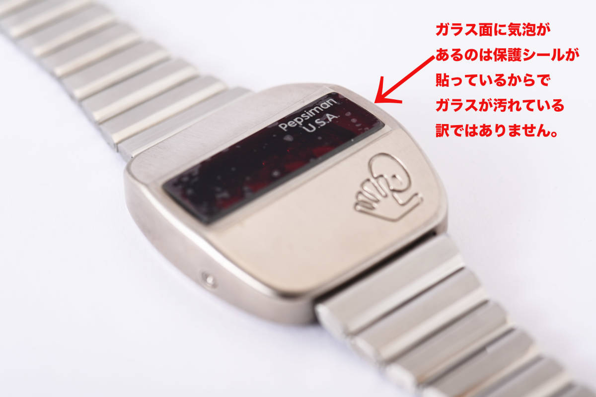 未使用 稼動品 ペプシマン ウォッチ 懸賞 LED 時計 フォッシル 未使用 稼動品 ペプシマン ウォッチ 懸賞 LED 時計 フォッシル