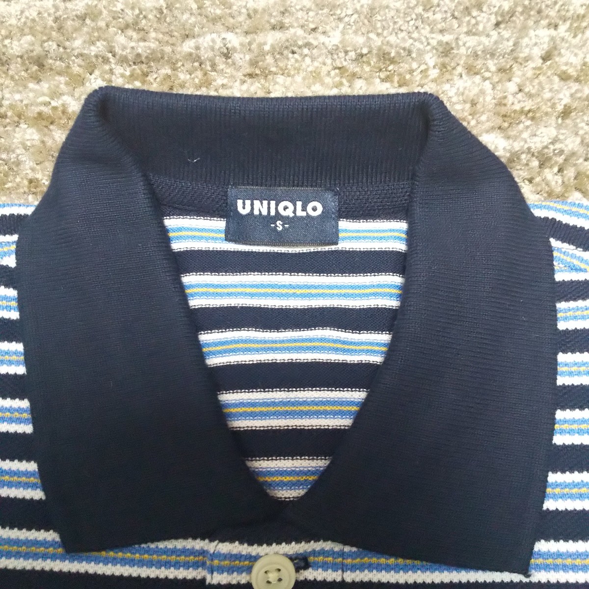 ユニクロ UNIQLO トップス ポロシャツ 半袖 ボーダー ネイビー レディース メンズ ラルフローレン 新品 シャツ