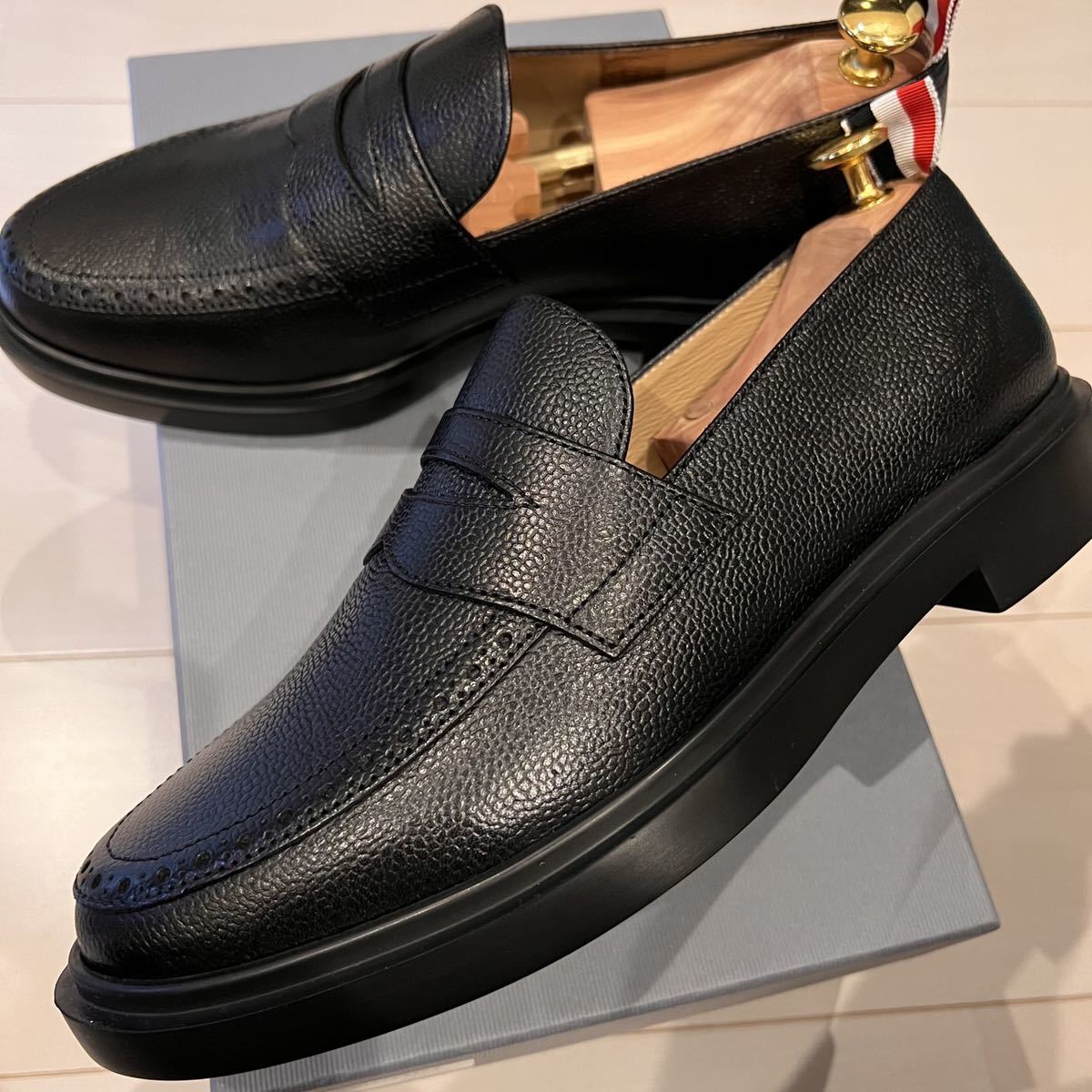 新品 THOM BROWN トムブラウン ペニーローファー US8.5 26.5cm