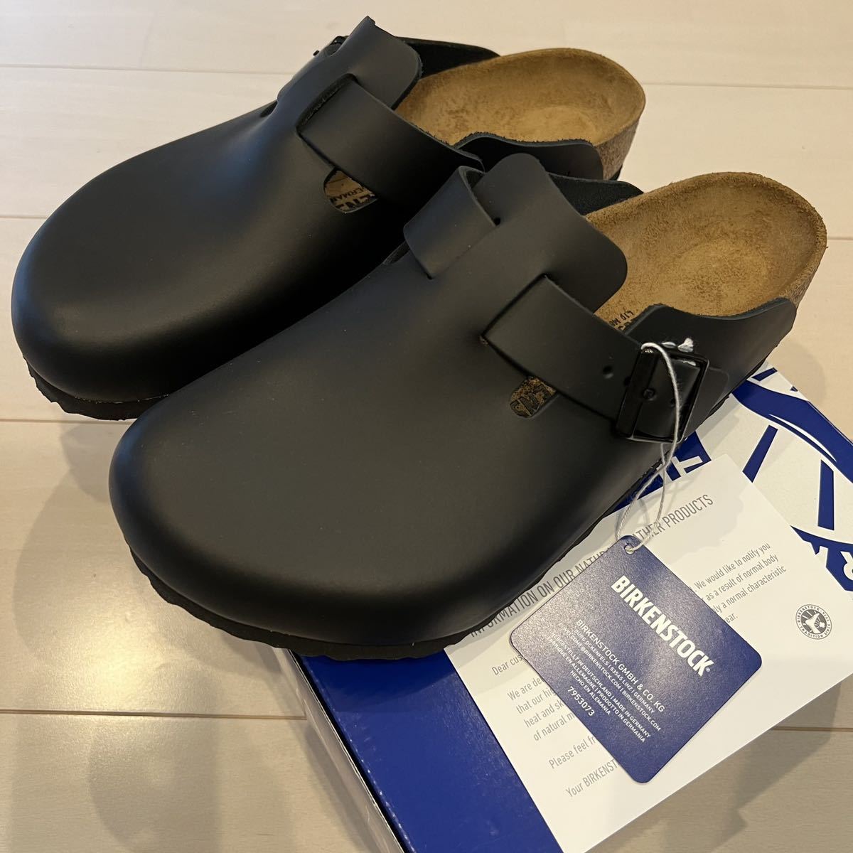 上質 BIRKENSTOCK ビルケンシュトック Boston ボストン ブラック