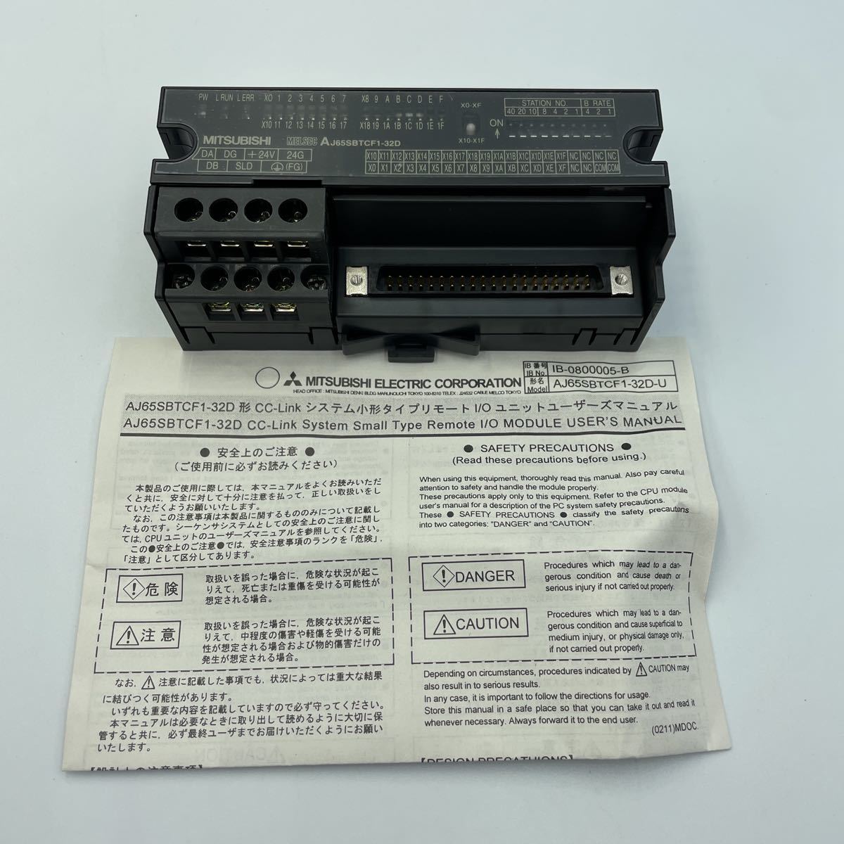 B1028 【未使用】 三菱電機 リモートターミナル AJ65SBTCF1-32D www