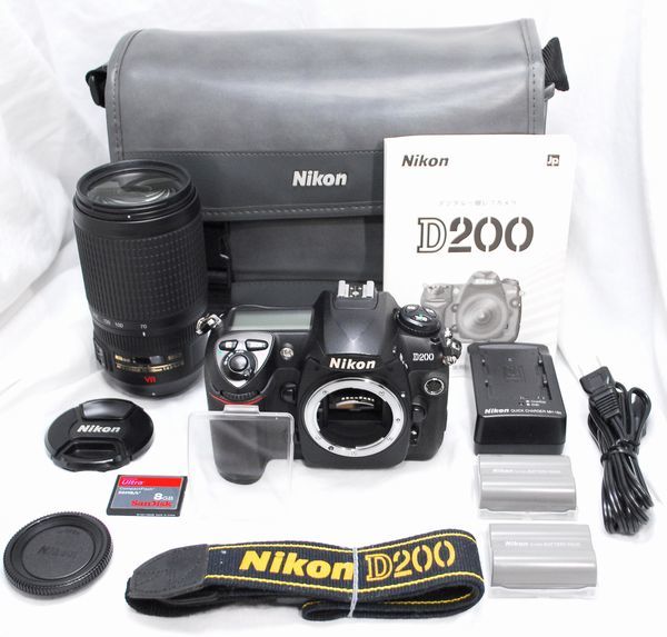 【美品・豪華セット】Nikon ニコン D200 AF-S VR Zoom-Nikkor 70-300mm f/4.5-5.6 G IF-ED