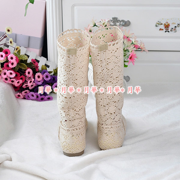 38 beige new goods summer boots 24cm summer boots race middle boots ....#4176 month . for summer summer. shoes lady's AnniversaryStyle