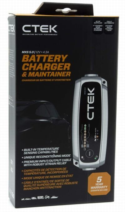 CTEK MXS 5.0 シーテック バッテリーチャージャー(CTEK MUS4.3 後継